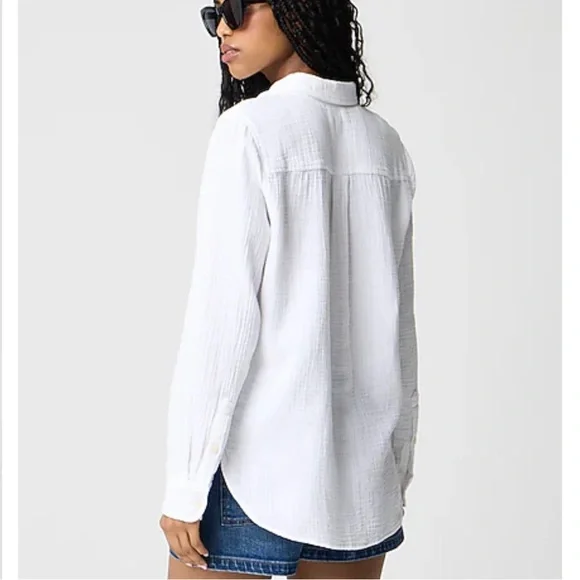 J Crew gauze button down shirt - Picture 2 of 8